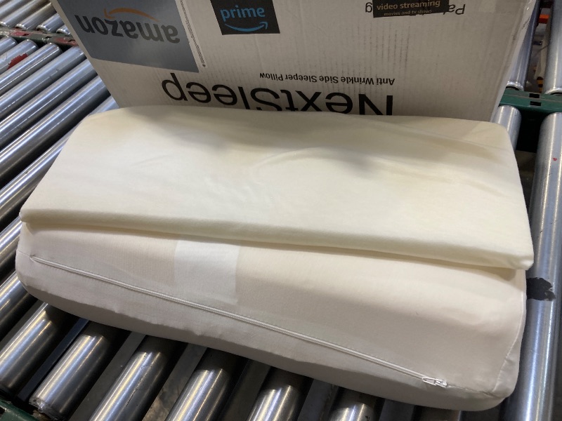 Photo 1 of NextSleep The Best Anti Wrinkle Side Sleeper Pillow, Anti Aging Beauty Pillow, Prevent and Stop Sleep Wrinkles, Additional Satin Case Included, 100 Night Sleep Trial, CertiPUR-US