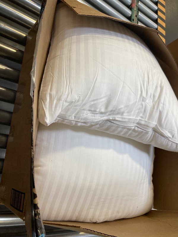 Photo 1 of MIULEE 20x20 Pillow Inserts, Firm and Fluffy Decorative Throw Pillows for Couch Sofa Bed, Down Alternative with 100% Cotton Cover Pack of 4