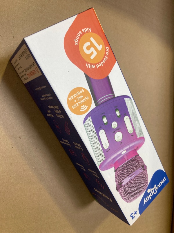 Photo 1 of Move2Play, Kids Karaoke Microphone | Includes Pre-Loaded Songs & Bluetooth | Kids Birthday Party Gift | Toy for All Ages 2, 3, 4, 5, 6+ Year Old Girls, Boys & Toddlers