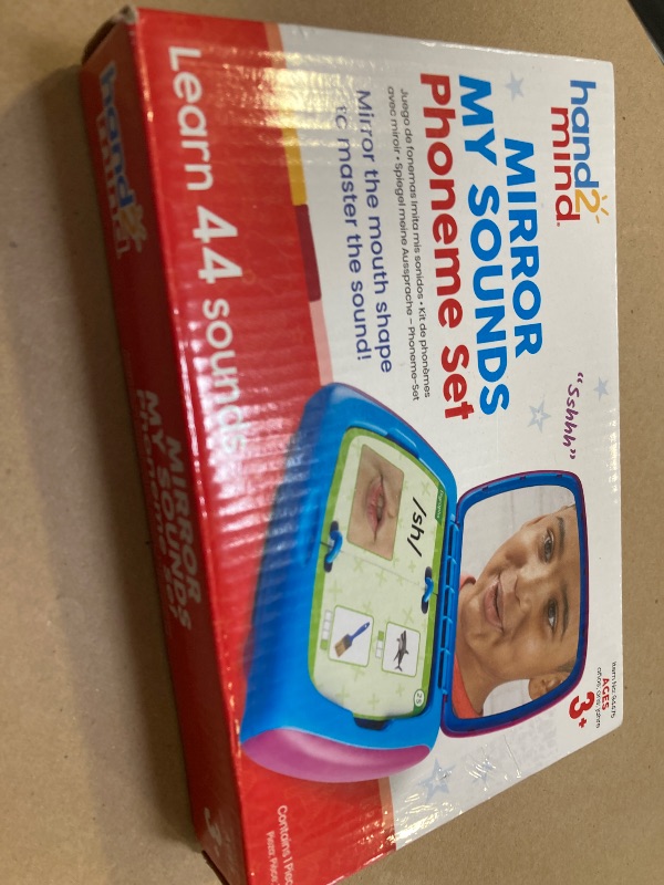 Photo 1 of hand2mind Mirror My Sounds Phoneme Set, Phonemic Awareness, Phonics Games, Letter Sounds, Phonics Flash Cards, Speech Therapy Materials, Phonics for Kindergarten, Toys That Help with Speech