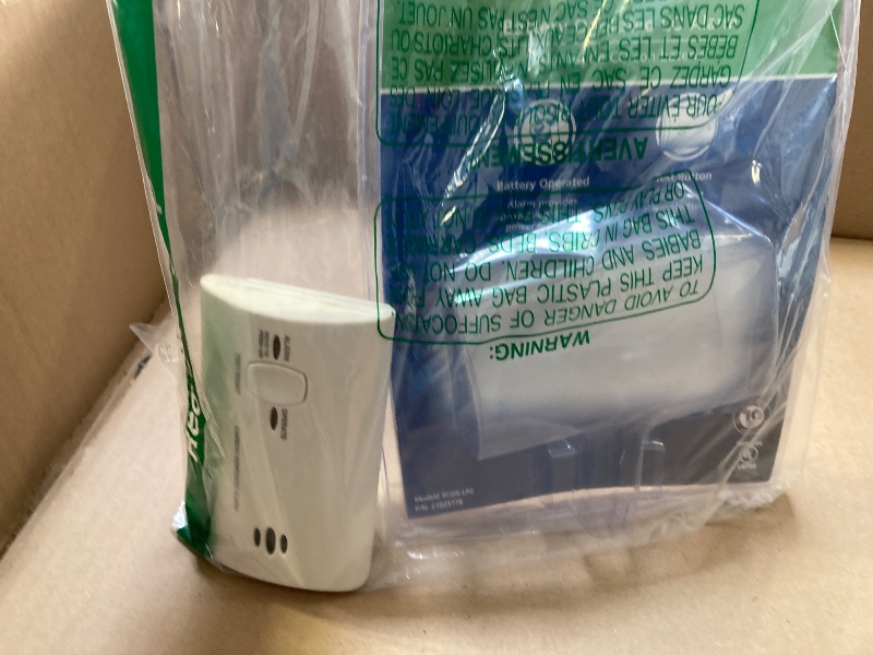 Photo 1 of Kidde Carbon Monoxide Detector, Battery Powered CO Alarm with LEDs, Test-Reset Button, Low Battery Indicator, Portable