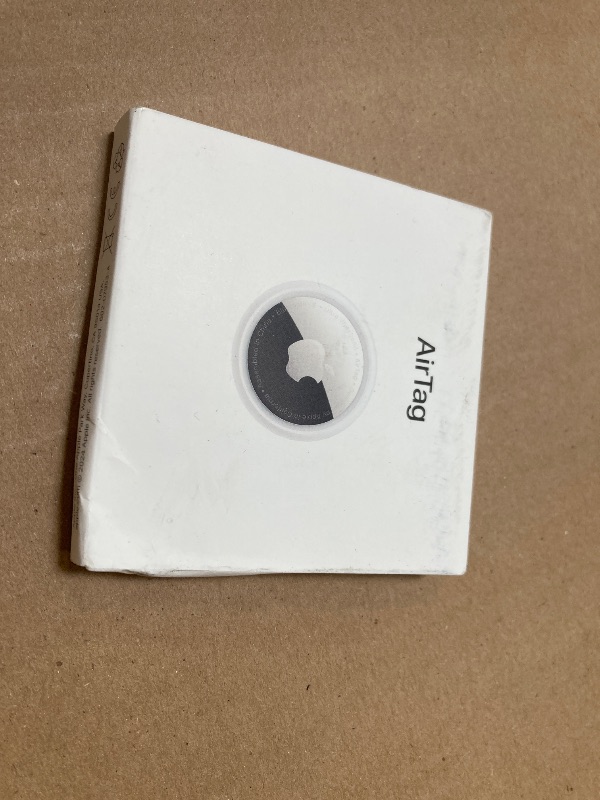 Photo 1 of Apple AirTag. Keep Track of and find Your Keys, Wallet, Luggage, Backpack, and More. Simple one-tap Set up with iPhone or iPad