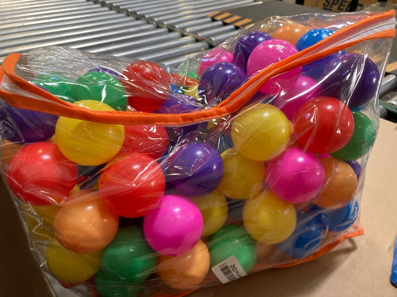 Photo 1 of Vanland Ball Pit Balls for Baby and Toddler Phthalate Free BPA Free Crush Proof Plastic - Multicolored Pit Balls in Reusable Play Toys for Kids with Storage Bag