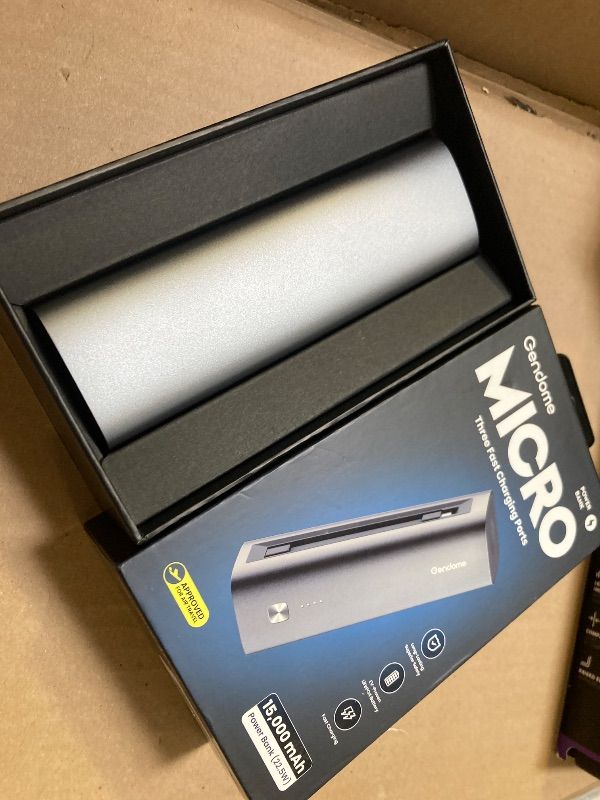 Photo 1 of GENDOME Portable Charger LiFePO4 Battery, QC3.0 & PD3.0 22.5W Fast Charging, 15000mAh Portable Power Bank Built in USB C Cable, Travel Essential Backup Battery with USB-C in/Output