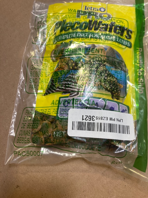 Photo 1 of Tetra PRO PlecoWafers 5.29 Ounces, Nutritionally Balanced Vegetarian Fish Food for Bottom Feeders, Concentrated Algae Center
