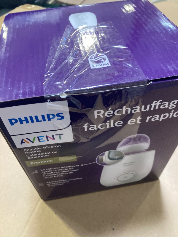 Photo 1 of Philips Avent Premium Fast Bottle Warmer, with Smart Temperature Control, Water Bath Technology, Automatic Shut-Off, Model SCF358