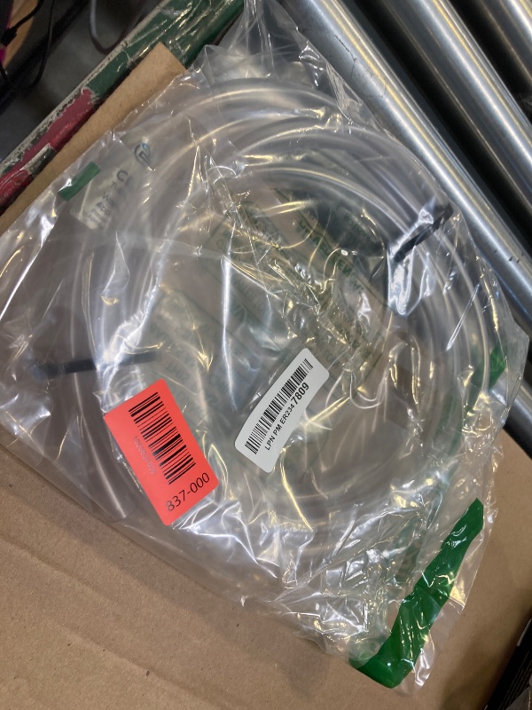Photo 1 of Eastman 1/2 Inch ID (5/8 Inch OD) PVC Clear Vinyl Tubing, 10 Foot Length, 98568