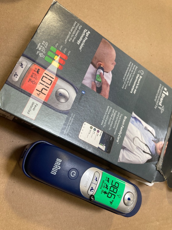 Photo 1 of Braun ThermoScan 7+ Connect Digital Ear Thermometer - Family Care App Compatible, Age Precision Technology, Color-Coded Display, No. 1 Brand Recommended by Pediatricians