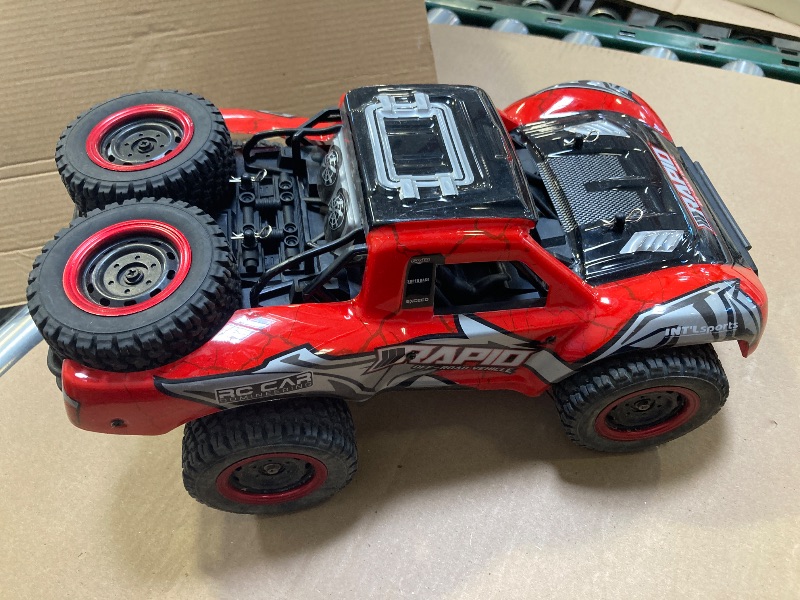 Photo 1 of Yidedraw RC Cars 1:14 RC Truck 30 MPH 4WD Remote Control Car All Terrain Trophy Car for Adults Boys Toys Fast Red Off-Road RC Buggy Big Short Course Monster Truck with 2 Batteries (RTR)
