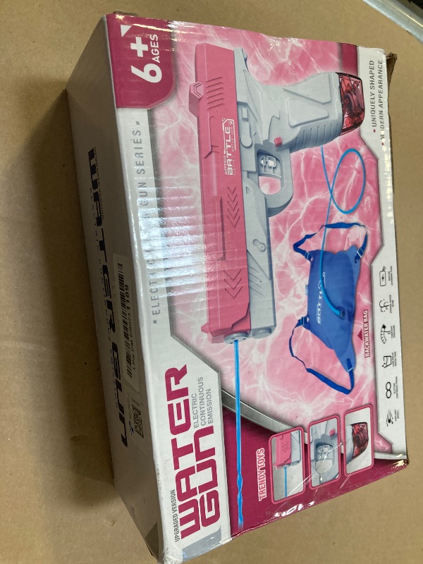 Photo 1 of Electric Water Gun for Adults & Kids, Water Gun with 1000CC Backpack& 33FT Range Squirt Guns Water Pistol Automatic Power Water Toy - Pool Beach Outdoor Summer Toys Gift for Boys Girls?2PCS?