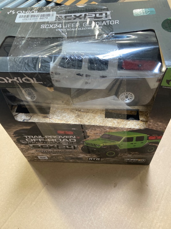 Photo 1 of Axial RC Truck SCX24 Jeep Gladiator 4 Wheel Drive Rock Crawler Brushed RTR Nothing Needed to Complete Ready-to-Run White AXI00005V2T4, Remote Control Car, RC Car, RC Crawler