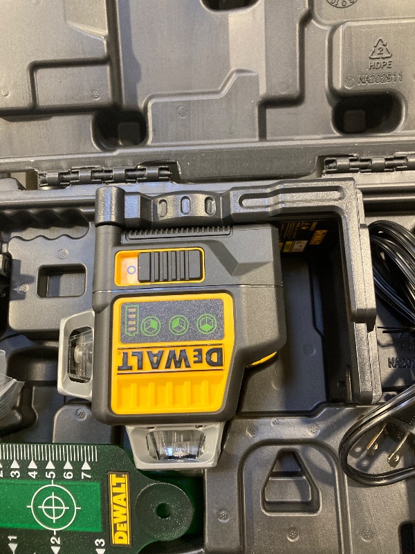 Photo 1 of DEWALT 12V MAX Laser Level, Green Line Laser, 3-Way, 360 Degree Professional Laser, Cordless/Rechargeable (DW089LG)