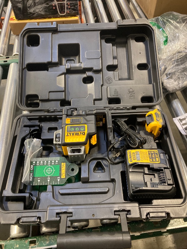 Photo 1 of DEWALT 12V MAX Laser Level, Green Line Laser, 3-Way, 360 Degree Professional Laser, Cordless/Rechargeable (DW089LG)