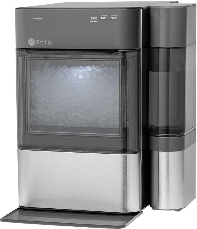 Photo 1 of GE Profile Opal | Countertop Nugget Ice Maker | Portable Ice Machine Makes up to 24 lbs. of Ice Per Day | Stainless Steel Finish