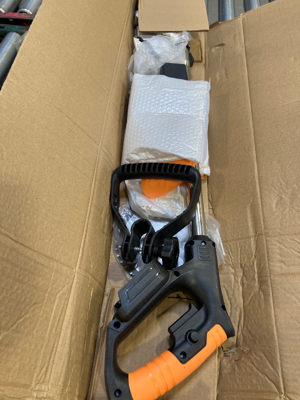 Photo 1 of 21V Cordless Weed Wacker Electric String Trimmer/Edger, 2.0Ah Battery and Charger Included, Brush Cutter Lawn Mower with 3 Types of Blades, for Lawn, Yard and Bush Trimming
