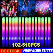 Photo 1 of 102 Foam Glow Sticks - 3 modes 
