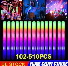 Photo 1 of 102 glow foam sticks 