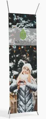 Photo 1 of Adjustable banner stand 2 pack 