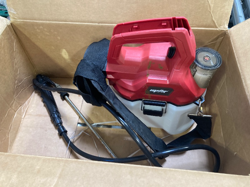 Photo 1 of 1 Gallon Lawn Sprayer Compatible with Milwaukee 18v Battery, 40 PSI Handheld Garden Sprayer w/2.0Ah Battery, Telescopic Spray Wand, Adjustable Nozzle, for Spraying Plants, Watering, Weeds