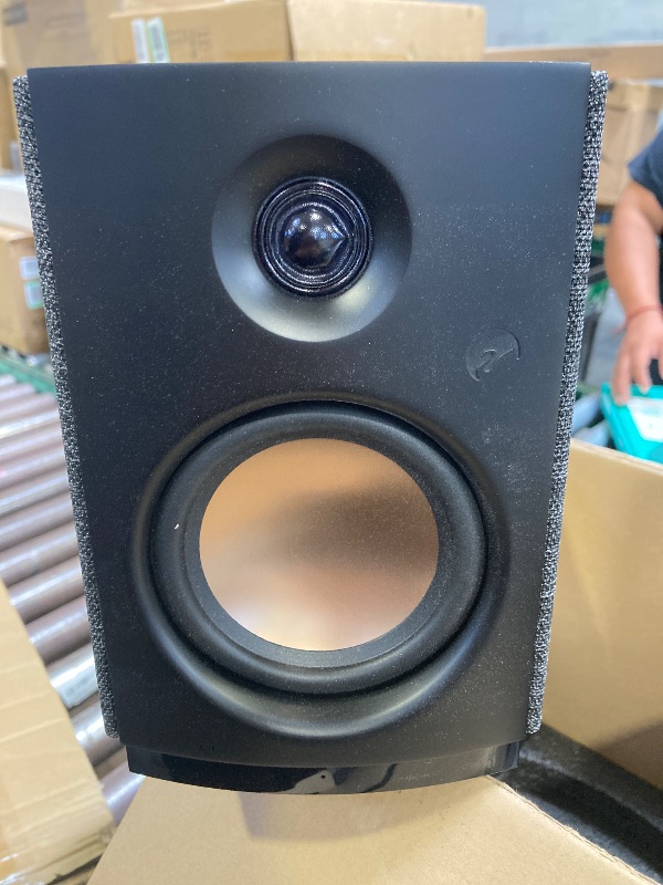 Photo 1 of HiVi-Swans OS-10 HiFi Stereo Speakers, Bluetooth 5.0 Active Computer Bookshelf Speakers - 4'' Dynamic Woofer, Powered Desk Speakers 62w RMS with Touch Control for PC/Phone/TV/Monitor (Pair)