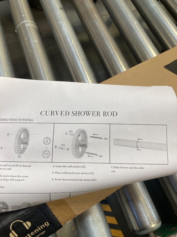 Photo 1 of WHITE CURTAIN ROD 