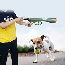 Photo 1 of LXB Interactive Dog Ball, Funny Pet Dog Gun Toy, Training Muzzle Catapult Incentive Tool, Tennis Ball Blaster Dog Toy, Great for Fetch, Hands-Free Reload, Launches up to 10m