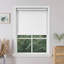 Photo 1 of Joydeco Cordless Roller Shades Blackout Blinds for Windows Room Darkening Rolled Up Shades with Spring System