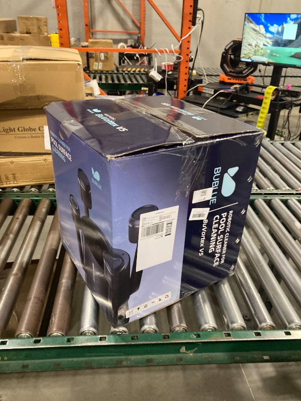 Photo 1 of BuVortex V5 Robotic Surface Skimmer, Pool Cleaner with Powerful Suction, Dual Motor, 5L Filter, Dual Cleaning Modes, Smart App Control, One-Tap Docking, LED, AI Navigation, for Pools up to 538 Sq.Ft.