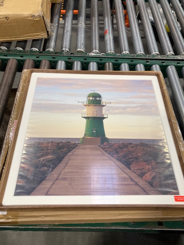 Photo 1 of Natural 16x16 Picture Frame Wood with 14x14 Mat,Square Wall Photo Frames 16x16 Made of Solid Teak Wood for Tabletop Gallery Wall Hanging