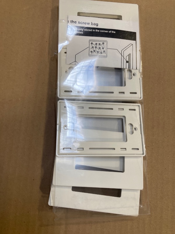 Photo 1 of CML Decorator Screwless Wall Plate, 1-Gang Receptacle Outlet Cover, 8 Pack Hidden Screw Smooth Face Switch Plates, Standard Size 2.91"x4.68", UL Listed, White