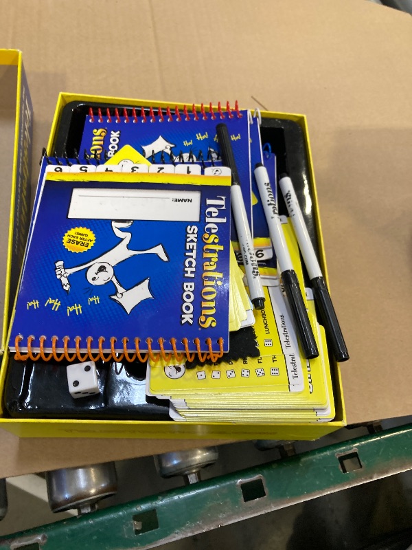 Photo 1 of USAOPOLY Telestrations Original 8 Player | Family Board Game | A Fun Family Game for Kids and Adults | Family Game Night Just Got Better | The Telephone Game Sketched Out