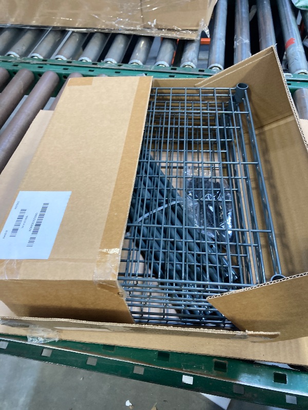 Photo 1 of AHEONLAR 5 Tier Grey Storage Racks and Shelving - Heavy Steel Material Pantry Shelves - Steel Organizer Wire Rack, Suitable for Warehouses, Closets, Kitchens…