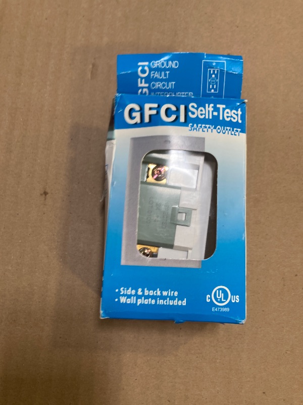 Photo 1 of GFCI Outlet 20 amp Receptacle - UL Listed WR Tamper Resistant End of Life Monitoring Self-Test Electrical Outlets GFCI Receptacle for Outdoor White