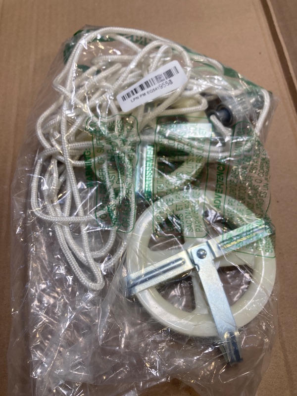 Photo 1 of TooTaci Outdoor Clothesline Kit, 5" Nylon Clothesline Pulley Kit, 150ft Polyester Clothes Line Rope Outdoors Heavy Duty, Clothes Line Pulley Kit with S Separator Spreader, Rope Tightener, Hook