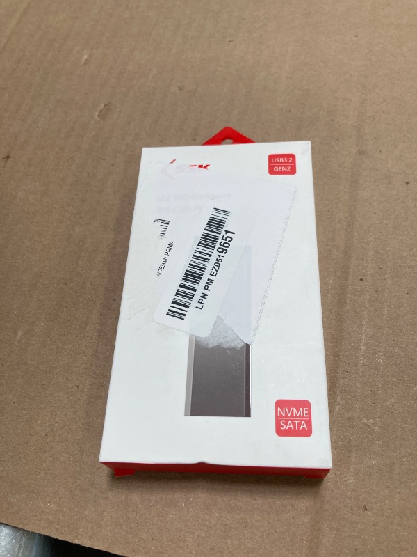 Photo 1 of SSK M.2 NVME SATA SSD Enclosure Adapter, USB 3.2 Gen 2 (10 Gbps) to NVME PCI-E SATA M-Key/(B+M) Key Solid State Drive External Enclosure Aluminum Support UASP Trim for SSDs 2242/2260/2280
