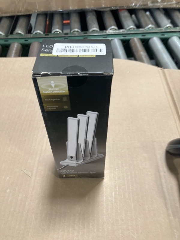 Photo 1 of EZVALO Under Cabinet Lighting with Charging Station, Rechargeable Motion Sensor Light Indoor, Dimmable Closet Lights Wireless, 3500K, Motion Activated Under Counter Lights for Kitchen,Pantry(3 Pcs)