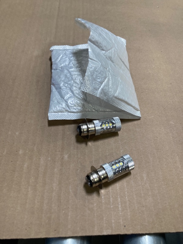 Photo 1 of USTPO 2Pcs 80W Super White LED Bulbs P15D H6M for ATVS YFM350 400 450 660 700 Raptor Blaster 200 350 YFZ 450 TRX 400EX LTZ400