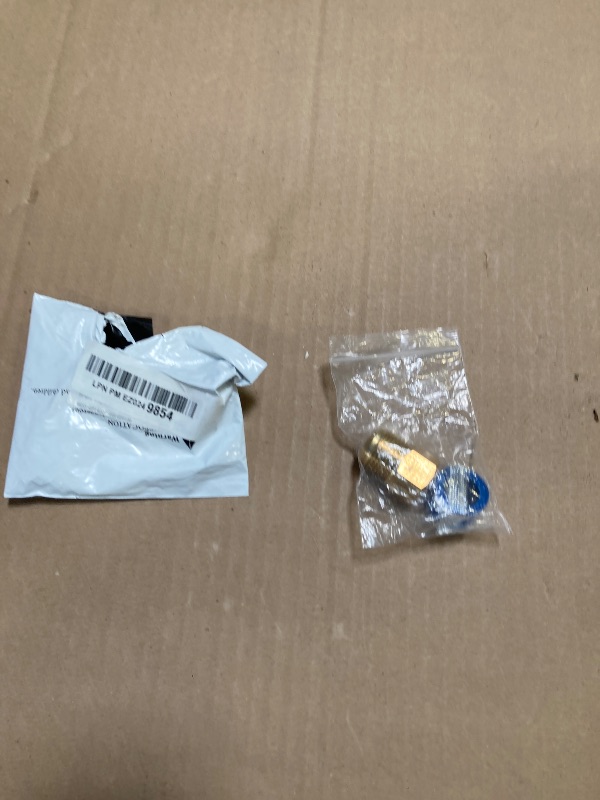 Photo 1 of uxcell Brass Pipe Fitting, 5/8 SAE Male x 3/8 SAE Female Pipe Adapter Flare Tube Fitting for Air Gas Line Refrigeration HVAC