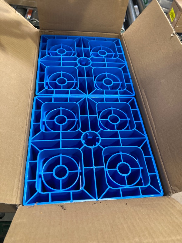 Photo 1 of RVMATE RV Leveling Blocks 12 Pack, Heavy Duty Camper Leveling Blocks, Leveling Blocks for RVs, Reduce Trailer Movement, Trailer Leveling Blocks Great for Single and Dual Wheels