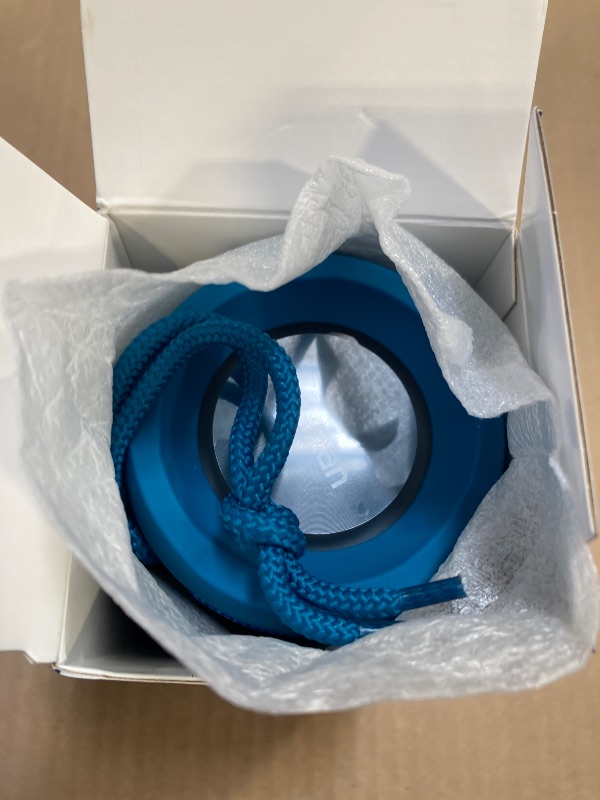 Photo 1 of Ortizan Wireless Portable Bluetooth Speaker, IPX7 Waterproof, Dustproof and Rustproof, Powerful 24W Sound, Enhanced Bass, 30-Hour Battery, 360° Party Light, and Stereo Pairing (BT 5.3), Gifts - Blue