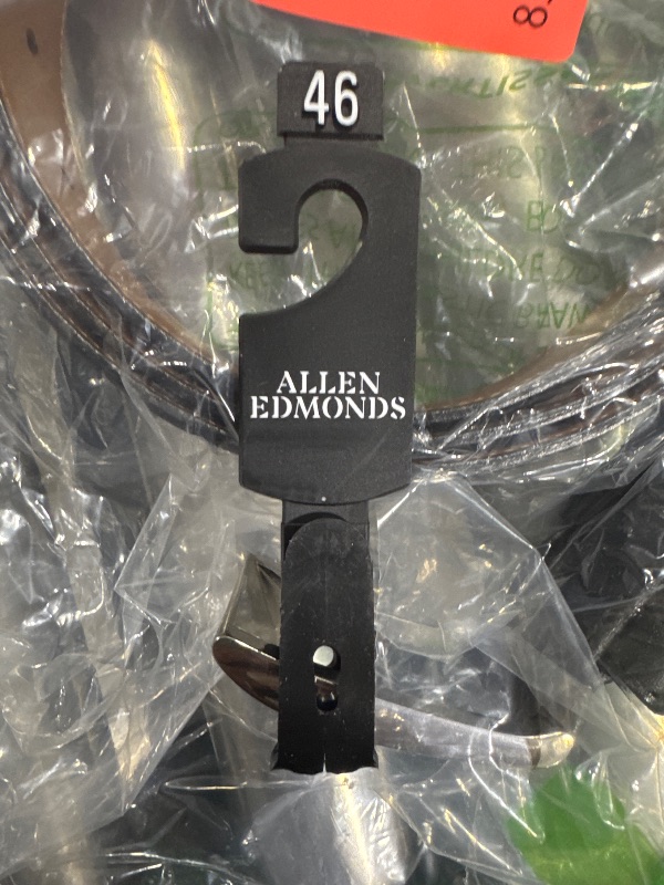Photo 1 of Allen Edmonds Men's Big-Tall Wide Basic Dress Belt, Black, 046 Large/Standard