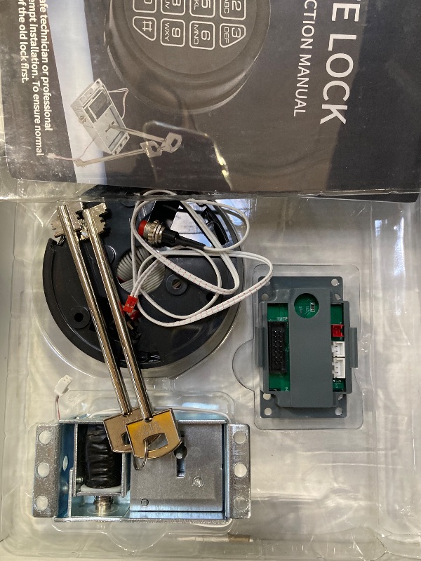 Photo 1 of High Security Electronic Safe Lock Replacement Keypad with Solenoid Lock & 2 Override Keys, Fit Safe Box and More