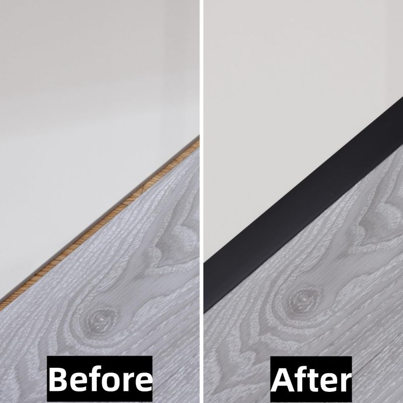 Photo 1 of Gaahing Aluminum T Molding Floor Transition Strip, T Moulding for Laminate Flooring Planks, Vinyl Floor Transition, Rubber Transition (3Pcs x 2.9ft x 1.6in, Matte Black)
