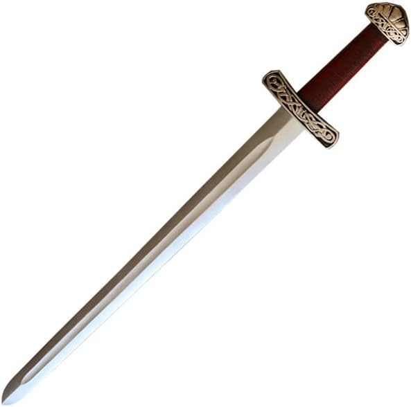 Photo 1 of Vikings Viking Age Middle Ages Medieval Crusader PU Foam Sword Weapon for Berserker Soldier Knight Warrior Costume King Play Halloween Cosplay LARP Medieval Reenactments

