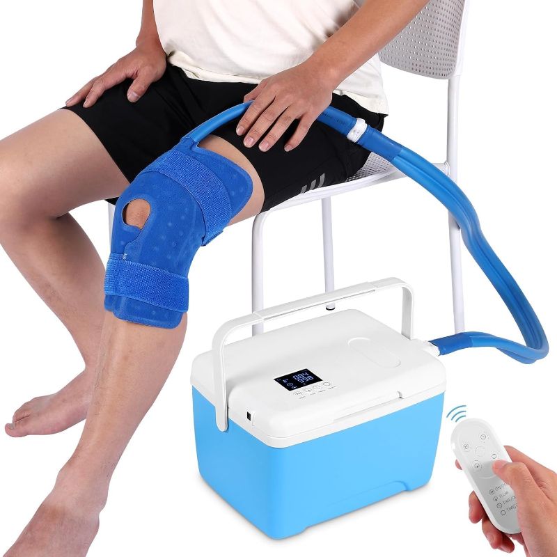 Photo 1 of Ice Machine for Knee After Surgery | Power-Saving Mode & Wireless Remote Control & Adjustable Timer & LED Screen, Joint Ankle Elbow Replacement Cold Therapy Compression Pad, Cryotherapy Pain Relief
