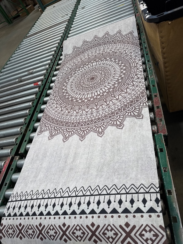 Photo 1 of Yoga Mat Print Extra Thick TPE Non Slip Fitness Exercise Mat with Carrying Bag
