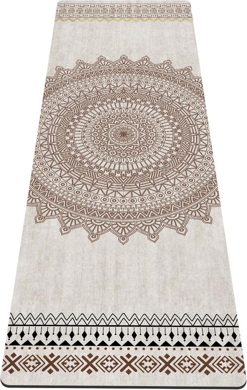 Photo 1 of Yoga Mat Print Extra Thick TPE Non Slip Fitness Exercise Mat with Carrying Bag