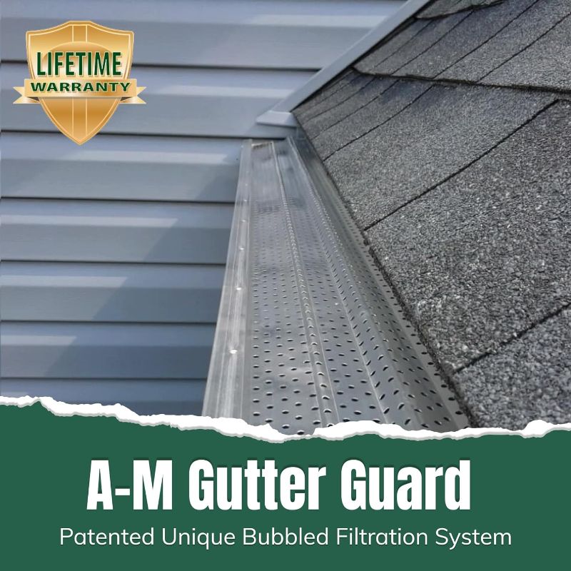 Photo 1 of A-M Gutter Guard - Heavy Duty  Aluminum Leaf & Debris Protection