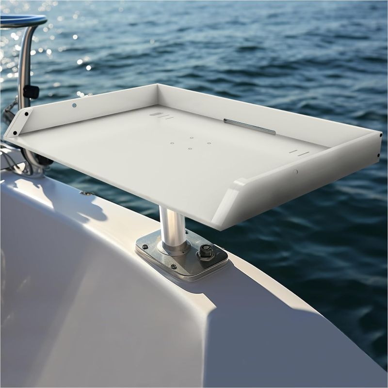 Photo 1 of KNINE OUTDOORS Bait Cutting Board for Boat, Boat Cutting Board, with Rod Holder Mount Plier Storage and Knife Slot, for Fish Cleaning Station Fishing Fillet Table, Boat Accessories Marine
