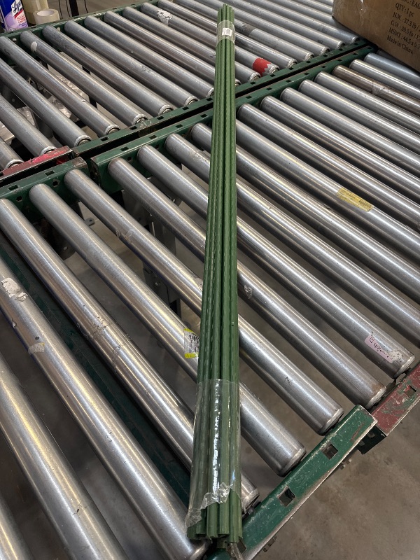 Photo 1 of Garden Plant Stakes 57 Inch (Approx 5Ft) Tomato Stakes, 20 Pack Steel Plant Stick Support for Growing Climbing Plants, Garden Fences Poles
